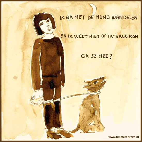 de hond uitlaten